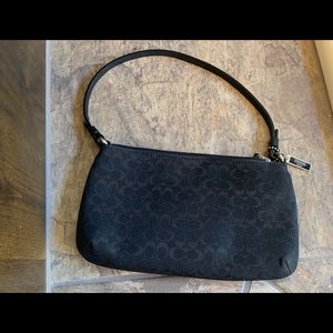 Black Signature Top Handle Small Handbag